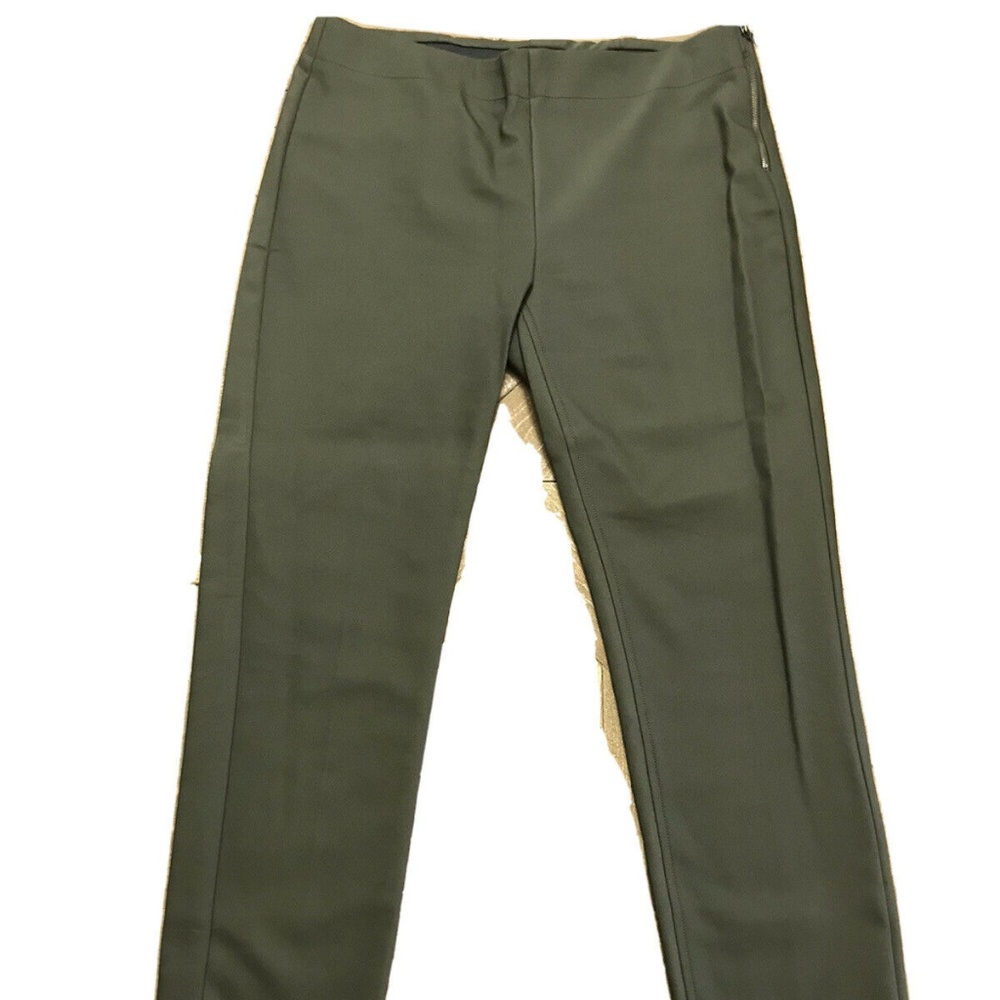 Ecru Pants Side Zip Up Olive Green Size 8